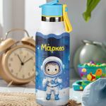 Παιδικό Παγούρι Θερμός με Όνομα & Καλαμάκι, Astronaut Boy