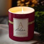 Αρωματικό Κερί, Χειροποίητο με Άρωμα Vanilla Cream, Christmas