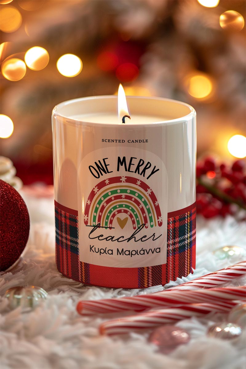 Αρωματικό Κερί, Χειροποίητο με Άρωμα Vanilla Cream, Red Merry